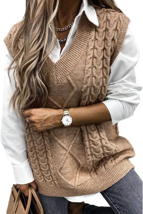 ladies sweater sleeveless